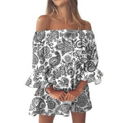 YAOHUA Wrap Dresses Dresses for Women Ruched Dress Plus Size Floral Dress Ribbed Dress for Women Ribbed Dress for Women Casual Dresses Casual Maxi Dresses For Women