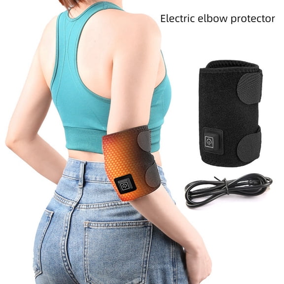 Wrap Elbow Tennis Heating Support Brace Arm Heating Pad Sleeve Electric Elbow Heat Wrap Adjustable 3 Temperature Setting