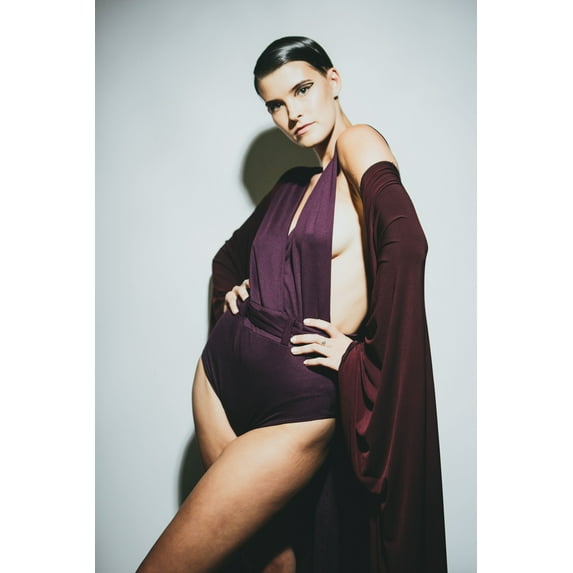 Wrap Front Bodysuit/Tie Up One Piece Swim/Body Suit