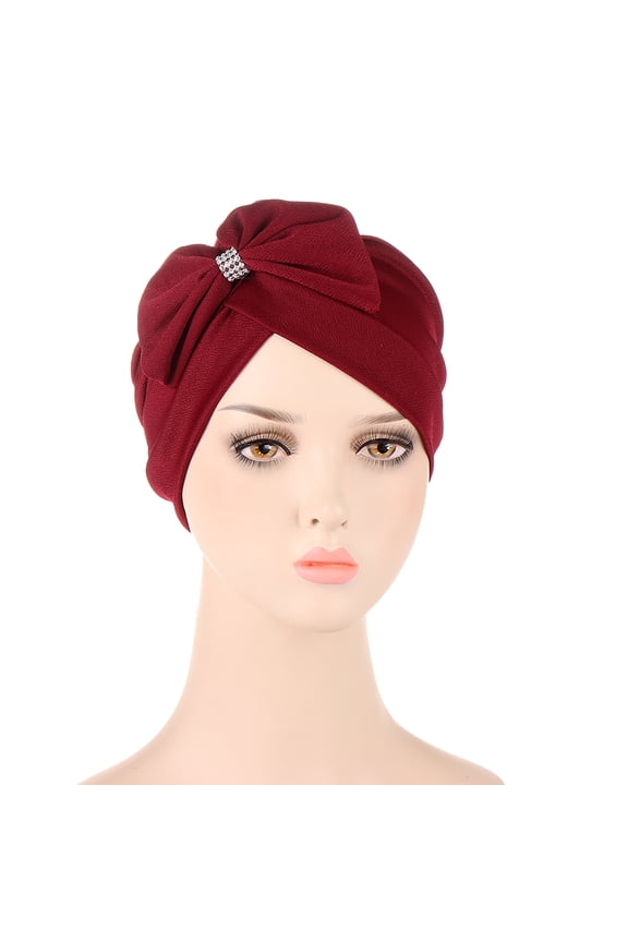 Wrap Hat Pre Tied Chemo Head Scarf Cover Cap Head Pre Tied Bandanas Headscarf for Women Stretchy Turban Beanie Wrapped Turban Cap Cancer Chemo Head Wraps Women Turban Caps Beanie