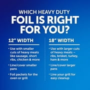 Wrap Heavy Duty Aluminum Foil Roll, Thick Heavy Duty Foil for Added Strength and Durability, Secure Easy Open and Close Tab,