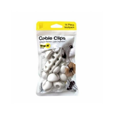 Wrap-It Storage - Cable Clips - White