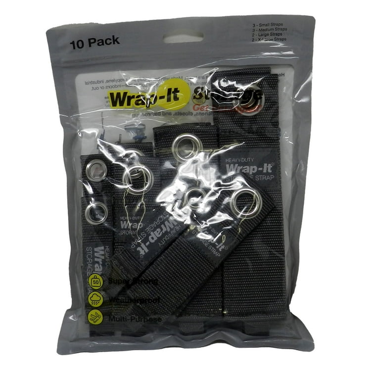 Wrap-It 10 in. Heavy-Duty Storage Straps, 3-Pack