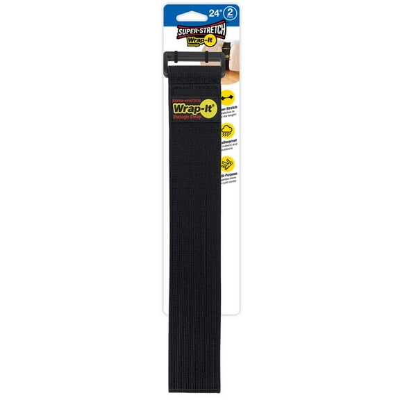 Wrap-It Storage 702-24B Super Stretch Storage Straps, 24-In., 2-Pk. - Quantity 1