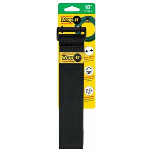 Wrap-It Storage 703-18B Super Stretch Storage Straps, 18-In., 3-Pk. - Quantity 6