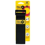 Wrap-It Storage 704-12B Super Stretch Storage Straps, 12-In., 4-Pk. - Quantity 6
