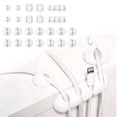 thumbnail image 1 of Wrap-It Storage Adhesive Cable Clips (24 Pack) - Cord Organizer for Desk Cable Management, Charger Cord Holder for Nightstand - White, 1 of 8