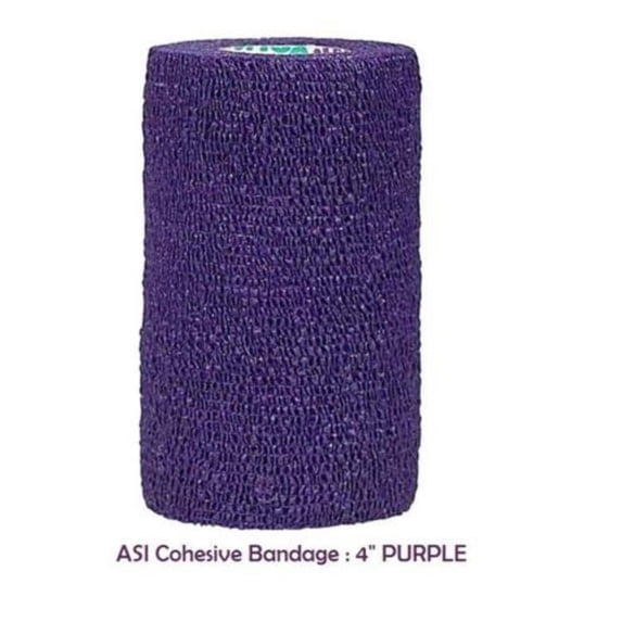 Wrap-It-Up 4 Self Cohesive Flexible Bandages Pets Animals Humans 18CT, Purple