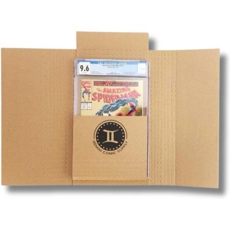 Wrap Mailer Shipping Boxes - 10ct | Holds 15 s, 3 Graded Slabs, 10 Toploader s, 8 Magazines | Premium Customizable Mailers for Books, Manga, Literature Mailers etc