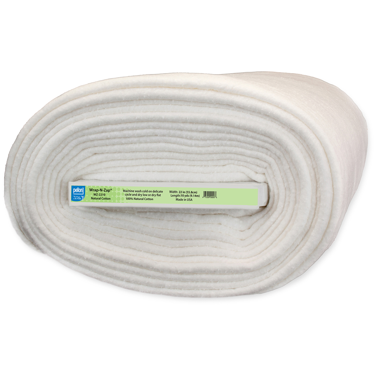 Wrap-N-Zap 100 Percent Natural Cotton Batting, Natural, 22" x 10 yd - image 1 of 3