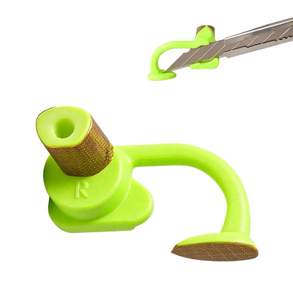 Wrap Tool Cutting Spacer for Film Cut, Left & Right Hand Guide Trimming Edge Wrap Tool Cutting Spacer for Precise Guide Trimming Built-in Blade Magnet - Right - Green