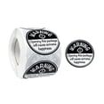 thumbnail image 1 of Wrapables 1.5 inch Black Extreme Happiness Warning Small Business Thank You Stickers Roll, Sealing Stickers and Labels for Boxes, Envelopes, Bags and Packages (500pcs), 1 of 5