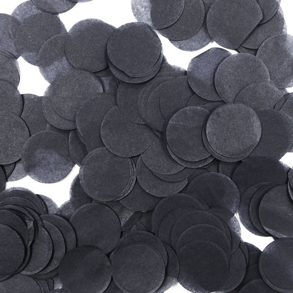 Wrapables® 1" Round Tissue Confetti Party Decorations for Weddings, Birthday Parties, and Showers (Black)
