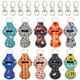 thumbnail image 1 of Wrapables 10 Pack Chapstick Holder Keychain, Keyring for Lip Balm Lip Gloss Lipstick with 10 Pieces Metal Keyring Clasps, Fun collection, 1 of 8