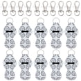 thumbnail image 1 of Wrapables 10 Pack Chapstick Holder Keychain, Keyring for Lip Balm Lip Gloss Lipstick with 10 Pieces Metal Keyring Clasps, Volleyball, 1 of 7