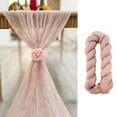 thumbnail image 1 of Wrapables 10Ft Bohemian Cheesecloth Gauze Table Runner for Rustic Weddings, Parties, Home Decor, 1pc Dusty Pink, 1 of 6