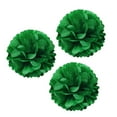 thumbnail image 1 of Wrapables® 12" Set of 3 Tissue Pom Poms Party Decorations for Weddings, Birthday Parties Baby Showers and Nursery Décor, Kelly Green, 1 of 3