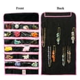 thumbnail image 1 of Wrapables® 28 Zippered Pockets Hanging Jewelry Organizer with 21 Holding Loops, Black, 1 of 4