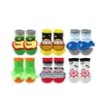 thumbnail image 1 of Wrapables 3D Cartoon Anti-Skid Baby Booties Sock Slippers (Set of 6), Adventure, 0-12 Months, 1 of 8