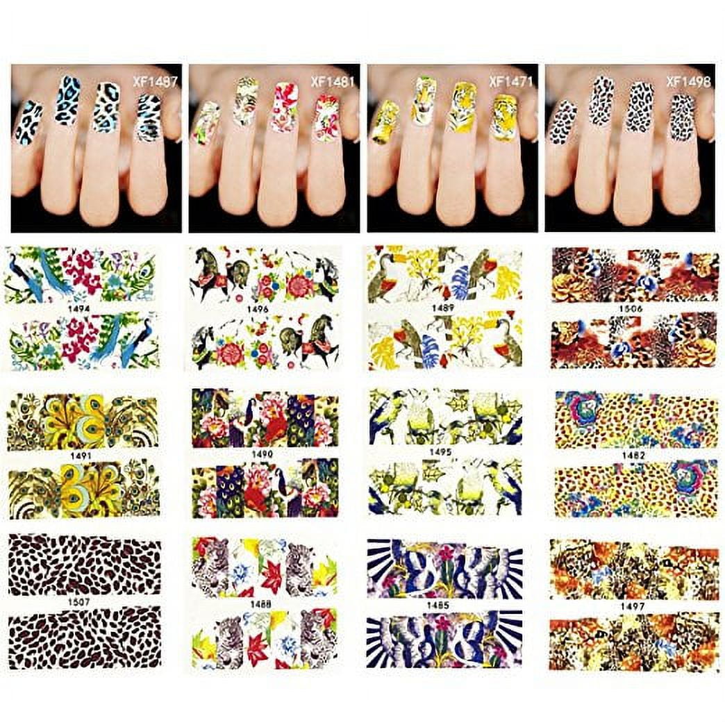 Wrapables® 40 Sheets Into the Wild Animal Print Water Slide Nail Art ...