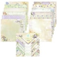 thumbnail image 1 of Wrapables 6x6 Decorative Single-Sided Scrapbook Paper for Arts & Crafts Projects, Scrapbooking, Card-Making, Lavender Floral Theme, 1 of 4