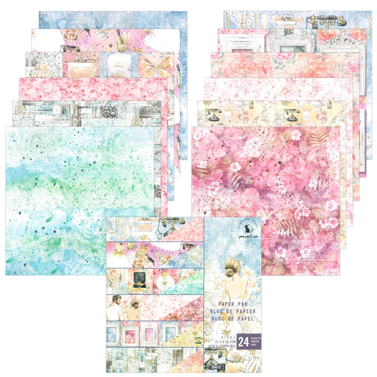 Scrapbook Paper: Painted Old Wall Vol. 1: Double Sided