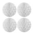 thumbnail image 1 of Wrapables® 8" Set of 4 Tissue Honeycomb Ball Party Decorations for Weddings, Birthday Parties, Baby Showers, and Nursery Décor, White, 1 of 3
