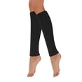 thumbnail image 1 of Wrapables 80's Style Neon Fluorescent Ribbed Leg Warmers, Black, 1 of 5