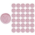 thumbnail image 1 of Wrapables Adhesive Wax Seal Stickers for Envelopes, Wedding Invitations, Christmas Packages, Gifts, Parties (30pcs), Pink Heart, 1 of 5