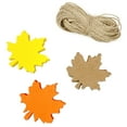 thumbnail image 1 of Wrapables Autumn Maple Leaves Gift Tags/Kraft Hang Tags with Jute Strings for Gift-Wrapping, DIY, Arts & Crafts, (100pcs), 1 of 6