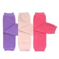 thumbnail image 1 of Wrapables® Baby 3-Pair Leg Warmers O/S Solids in Lavender, Light Pink, Hot Pink, 1 of 4