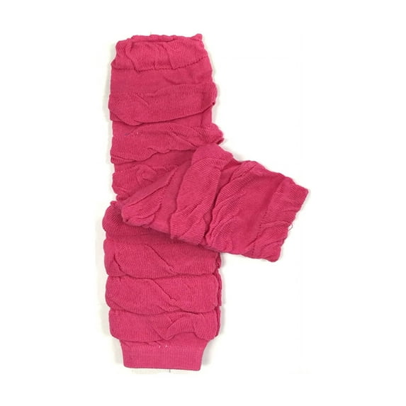 Wrapables® Baby Polka Dot and Solid Color Leg Warmers O/S Hot Pink Ruched