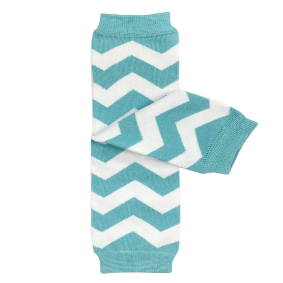 Wrapables® Baby Stripes and Chevron Leg Warmers O/S Blue and White C
