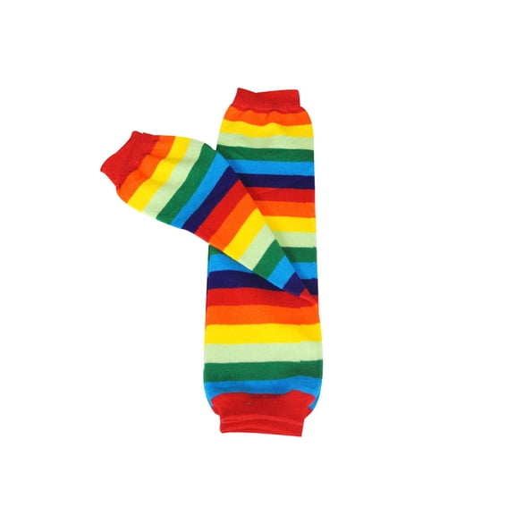 Wrapables® Baby Stripes and Chevron Leg Warmers O/S Rainbow S