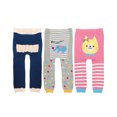 thumbnail image 1 of Wrapables® Baby & Toddler Fun For All Leggings (Set of 3), Animals & Ruffles, 1 of 10