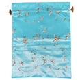 thumbnail image 1 of Wrapables® Beautiful Embroidered Silk Travel Bag for Lingerie & Shoes - Sky Blue, 1 of 4