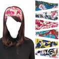 thumbnail image 1 of Wrapables Boho Vintage Floral Elastic Headbands for Sports, Yoga, Workouts, Facials (Set of 6), Floral Print, 1 of 8