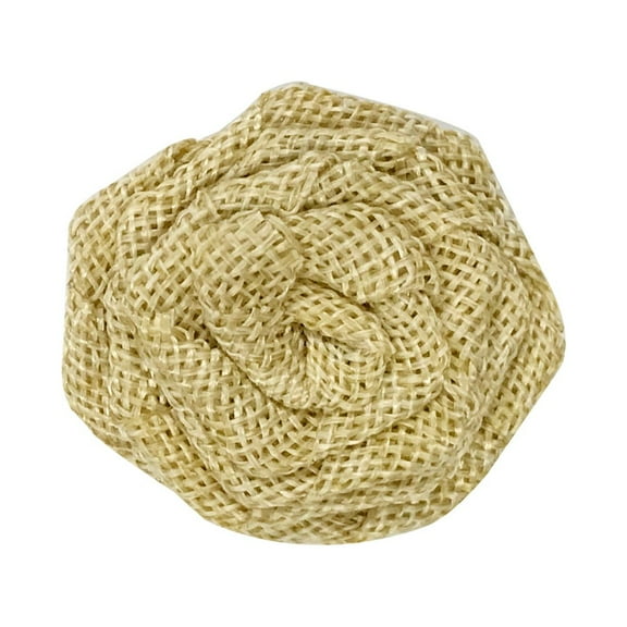 Wrapables® Burlap Rosette Rustic Embellishment 3 Inch Diameter (Set of 12), Natural
