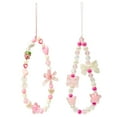 thumbnail image 1 of Wrapables Charms and Beads Cell Phone Wrist Strap, Keychain, Bag Charm (Set of 2), Bows and Hearts, 1 of 6