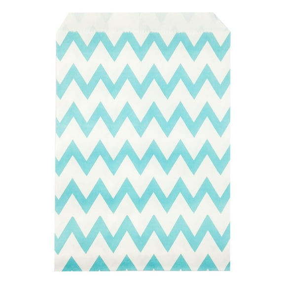 Wrapables® Chevron Favor Bags, Light Blue (set of 25)