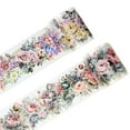 thumbnail image 1 of Wrapables Classic Floral PET Washi Tape for Scrapbooking, Stationery, Journaling, Diary, Card Making (Set of 2), Pink and Gray, 1 of 4