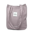 thumbnail image 1 of Wrapables Corduroy Tote Bag, Casual Everyday Shoulder Handbag, Lavender, 1 of 4