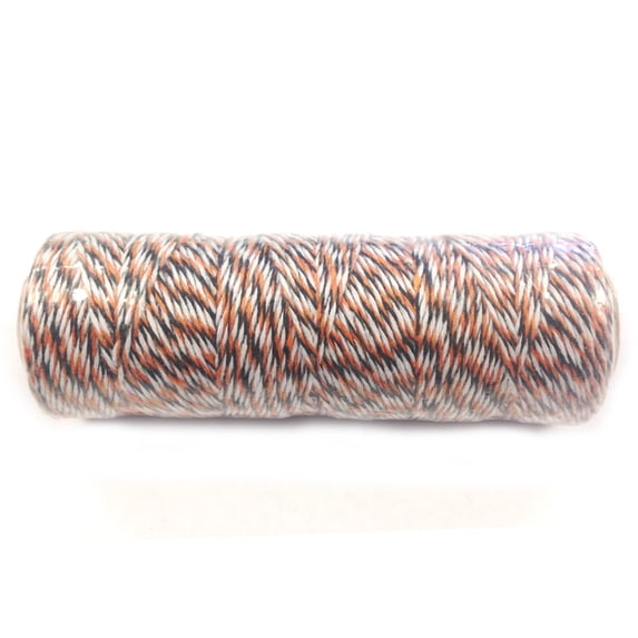Wrapables® Cotton Baker's Twine 4ply 110 Yard, Black and Orange