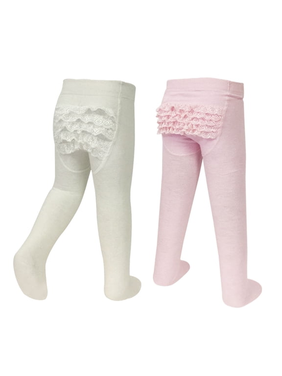 ® Cotton Rhumba Tights for Baby Toddlers (Set of 2), 6-12 Mos