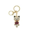 thumbnail image 1 of Wrapables Crystal Bling Key Chain Keyring with Tassel Car Purse Handbag Pendant, Ruby Kitty, 1 of 7