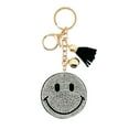thumbnail image 1 of Wrapables Crystal Bling Key Chain Keyring with Tassel Car Purse Handbag Pendant, Smiles, 1 of 6