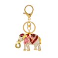 thumbnail image 1 of Wrapables Crystal Bling Keychain, Keyring Purse Handbag Pendant Charm, Red Opulent Elephant, 1 of 6