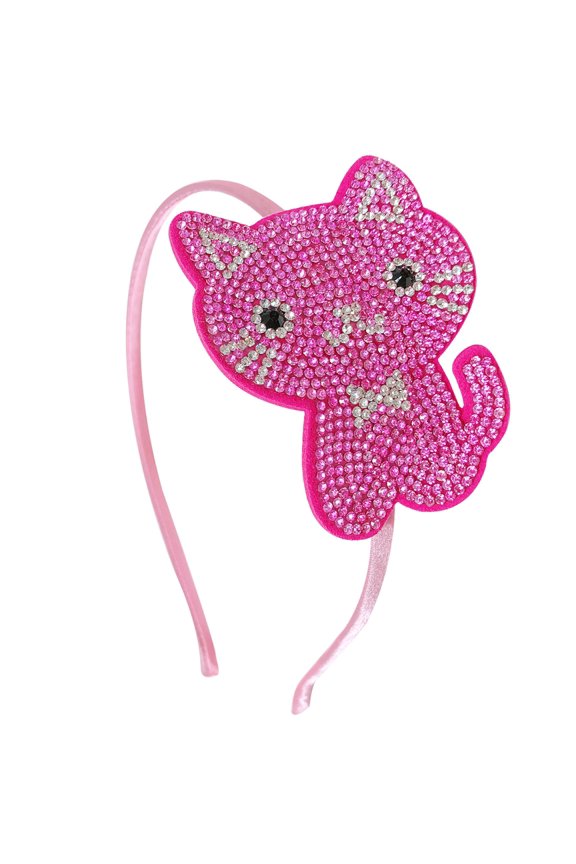 Crystal Studded Bling Headband, Kitty