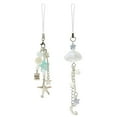thumbnail image 1 of Wrapables Cute Aesthetic Y2K Cell Phone Charms, Accessories for Keychain Handbag Pendant (Set of 2), Ocean and Sky, 1 of 6