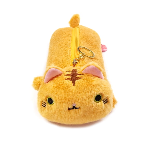 Wrapables® Cute Cat Pouch Plush Pencil Case, Tabby
